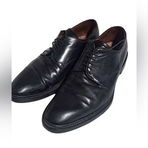 LIDFORD Men's Black Leather Oxford Shoes | USA 9 Standard- Italy